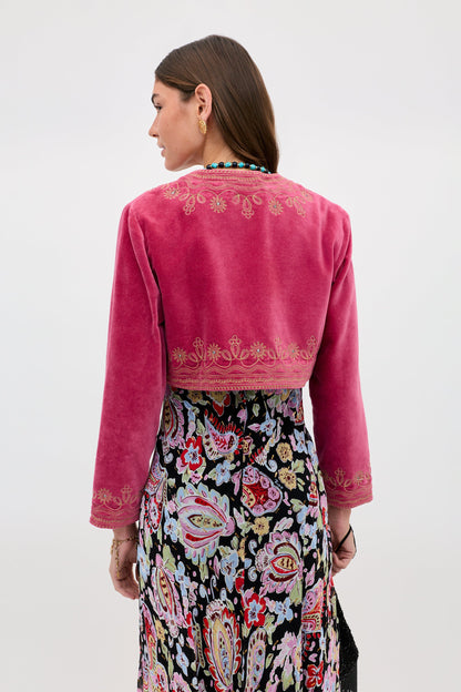 Cliona - Soutache Embroidery Magenta Pink