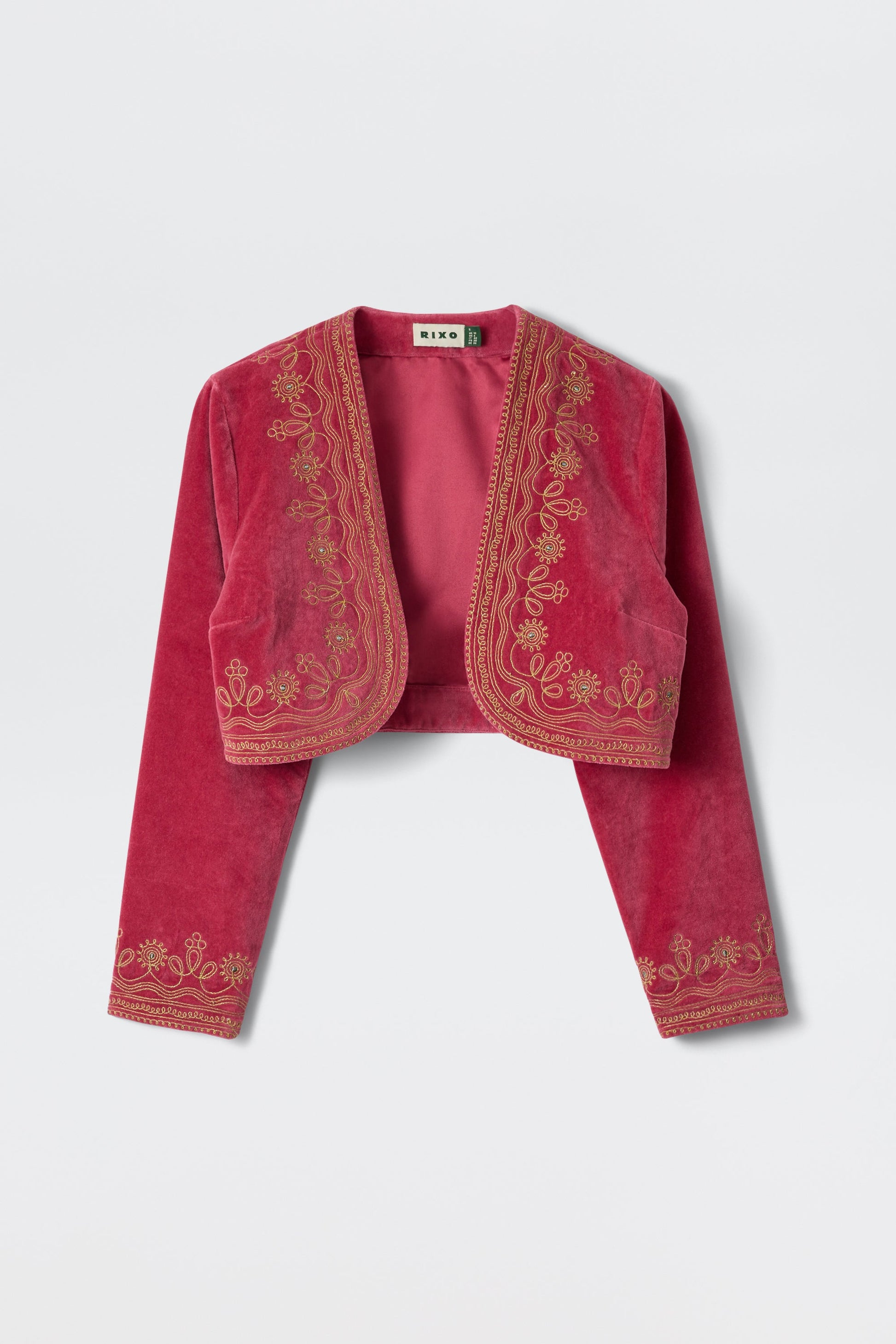Cliona - Soutache Embroidery Magenta Pink