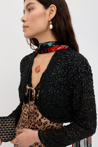 Cliona  -  Deco Embellishment Black