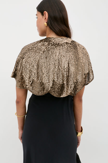 Evienne  -  Art Deco Embellishment Antique Gold