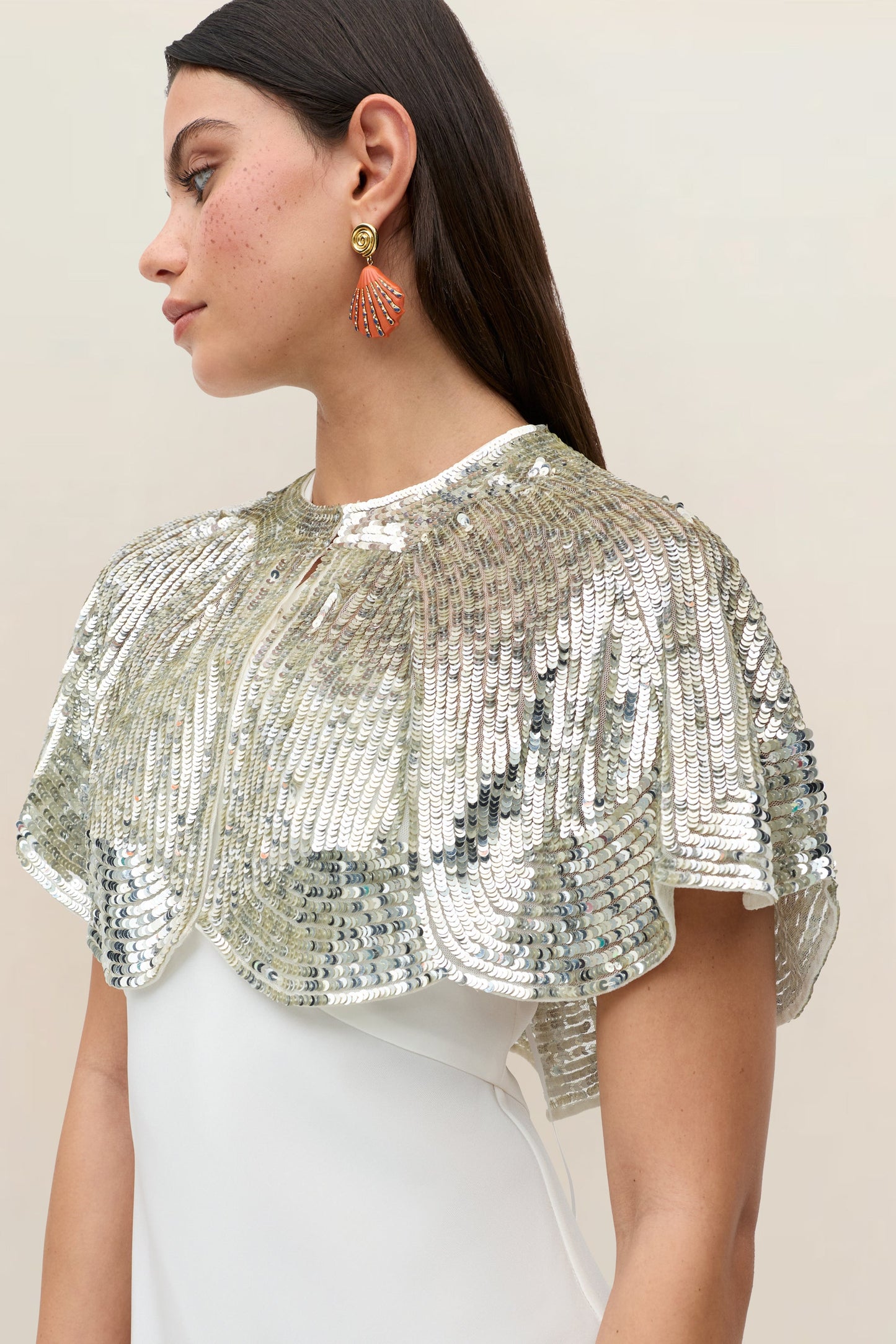 Evienne -  Art Deco Embellishment Pearl