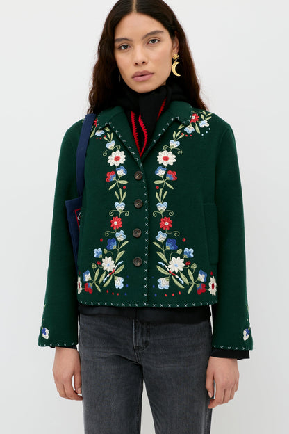 Jude - Bliss Embroidery Green