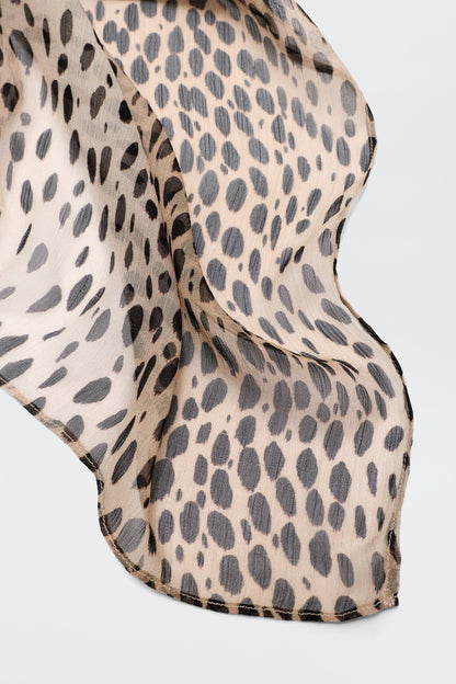 Julien Scarf Antelope Spot Black