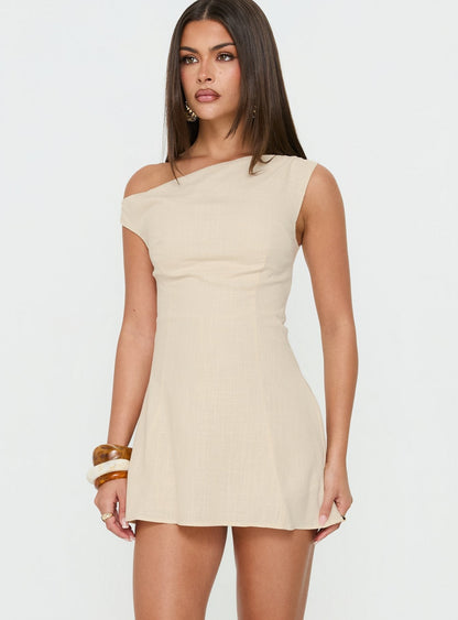 Anjela Off Shoulder Romper Oat