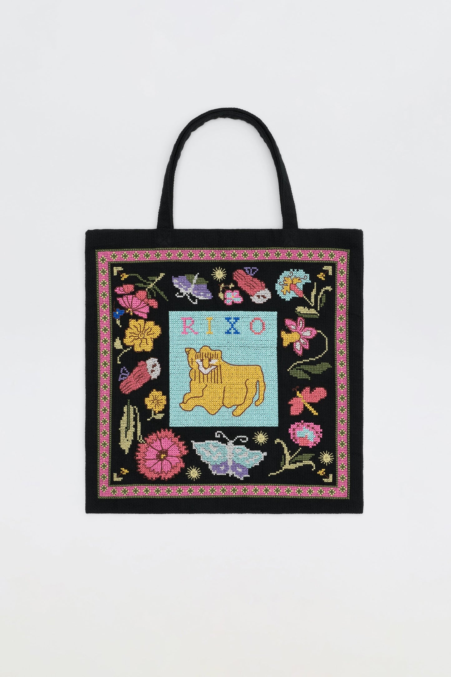 Lili  -  Leo Cross Stitch Embroidery Charcoal