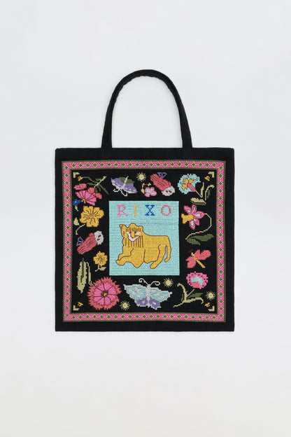 Lili  -  Leo Cross Stitch Embroidery Charcoal