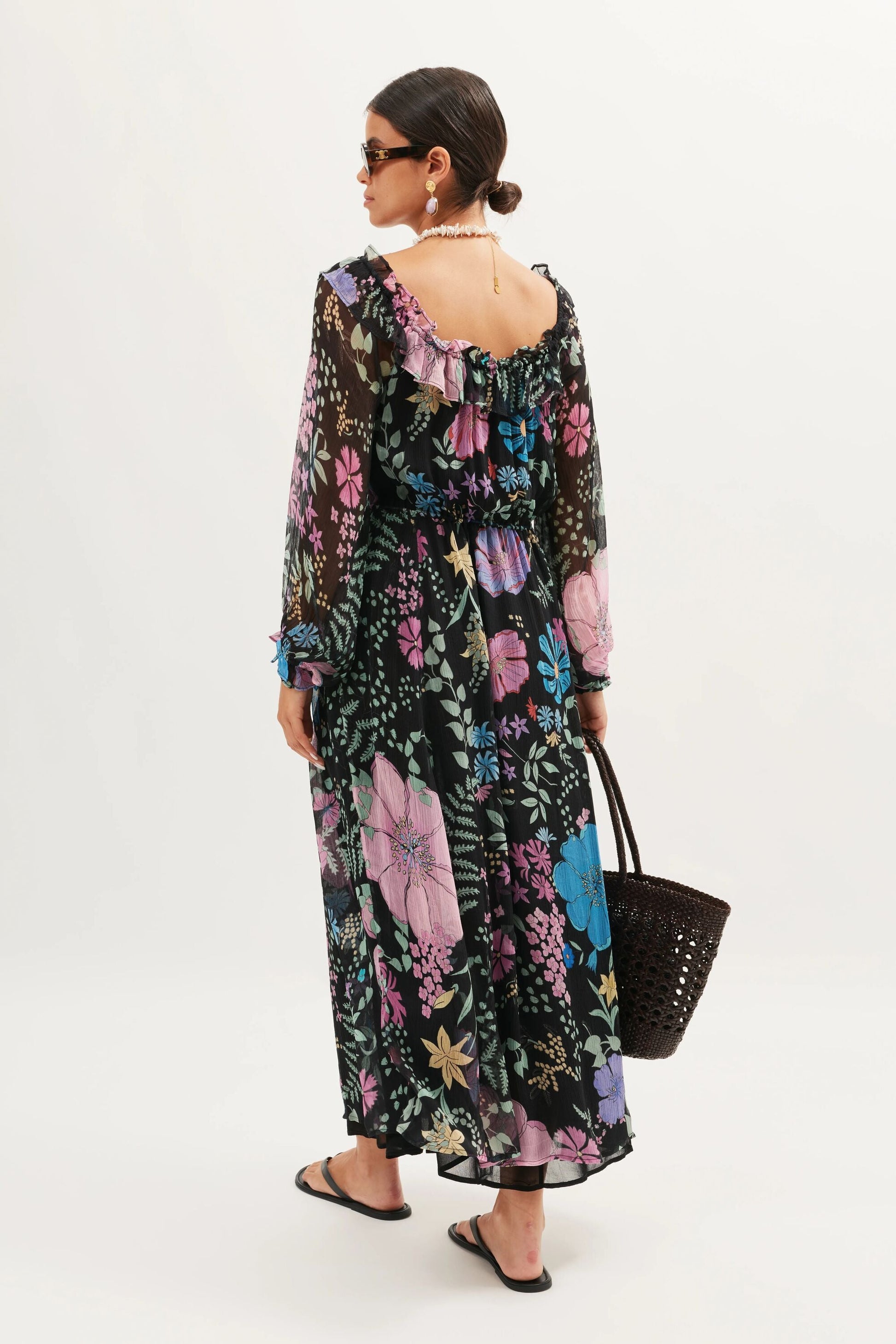 Alina  -  Bhatia Floral Black