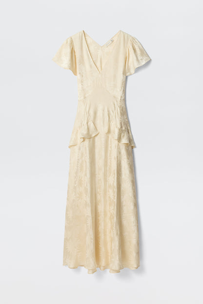 Evie - Daisy Jacquard Champagne