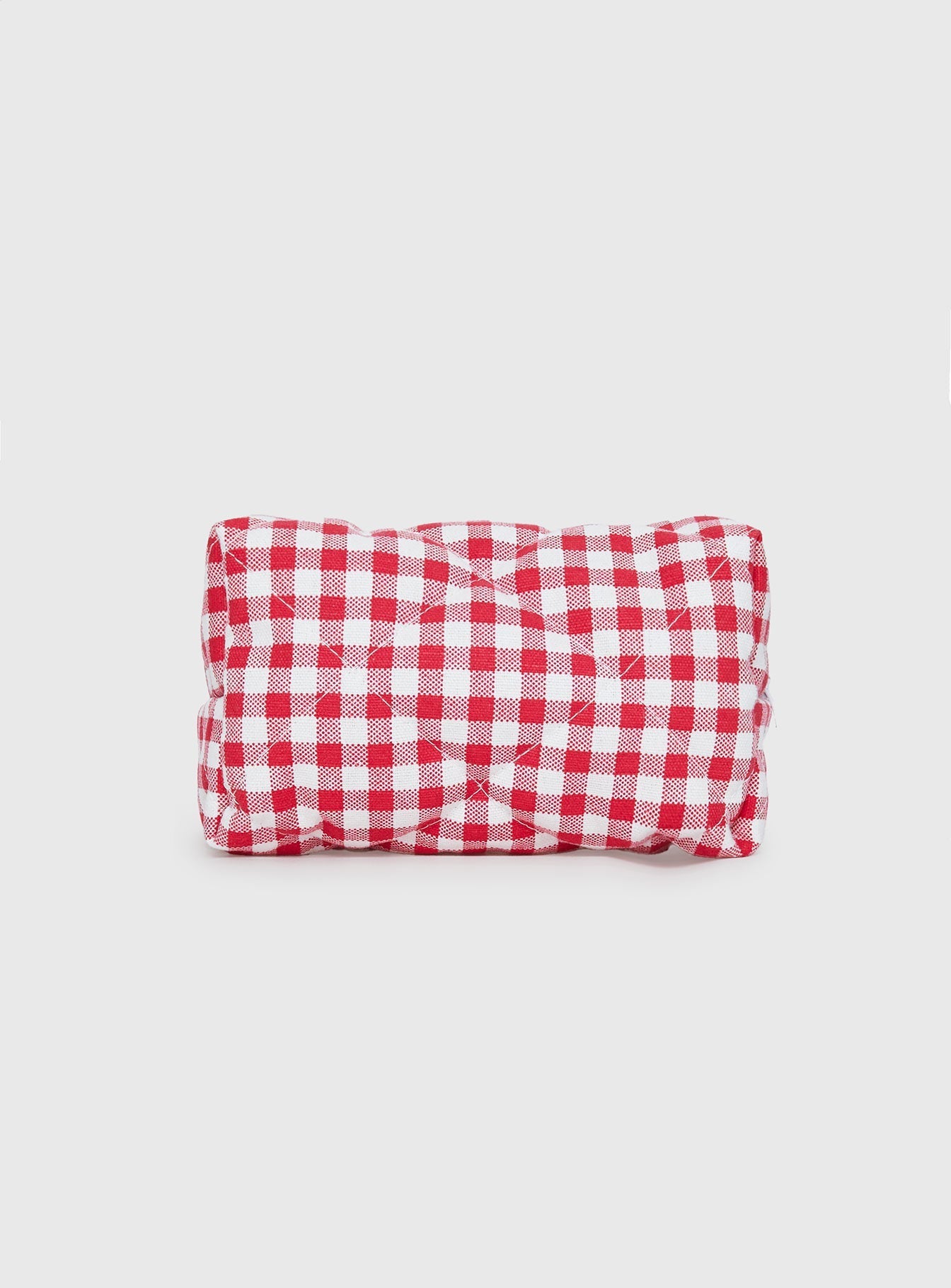 Belize Pouch Red Gingham