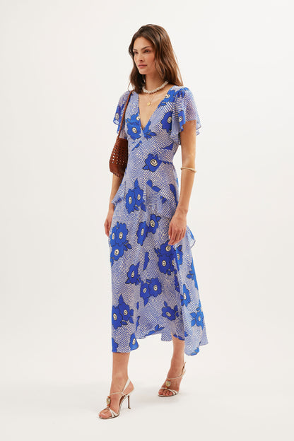 Evie  -  Milos Floral Blue