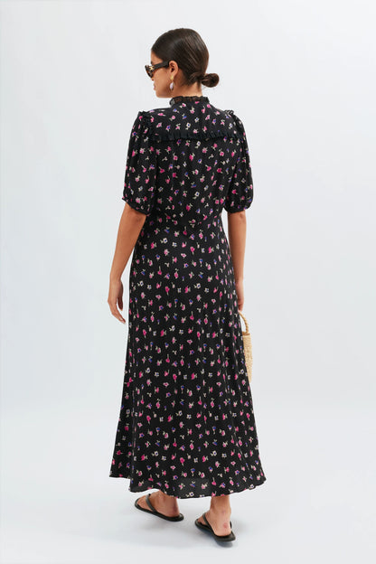 Gwen  -  French Ditsy Black