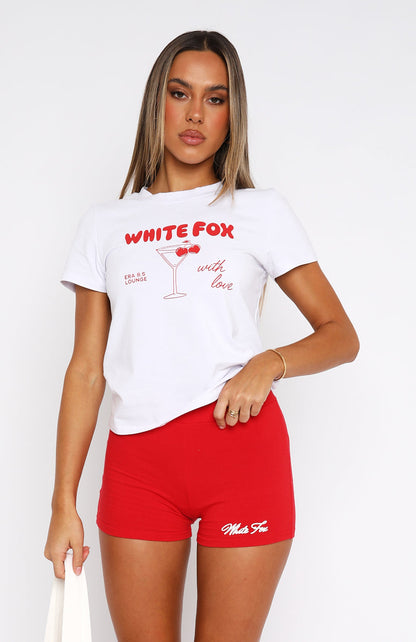 With Love Bike Shorts Red