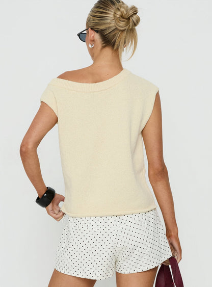 Ashfield Off Shoulder Top Lemon