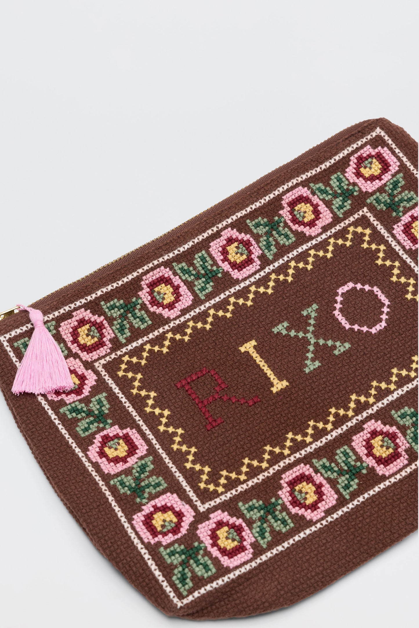 Reiko  -  Rosalia Cross Stitch Embroidery Brown