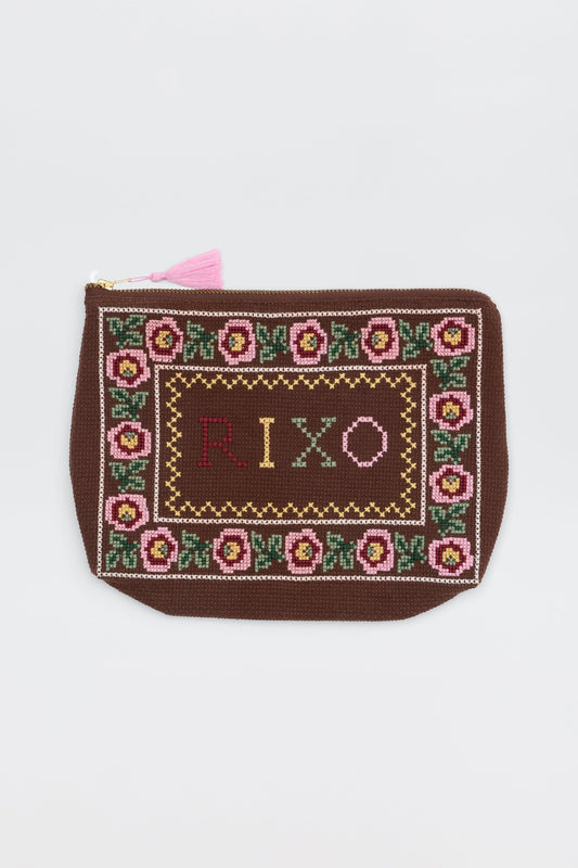 Reiko  -  Rosalia Cross Stitch Embroidery Brown