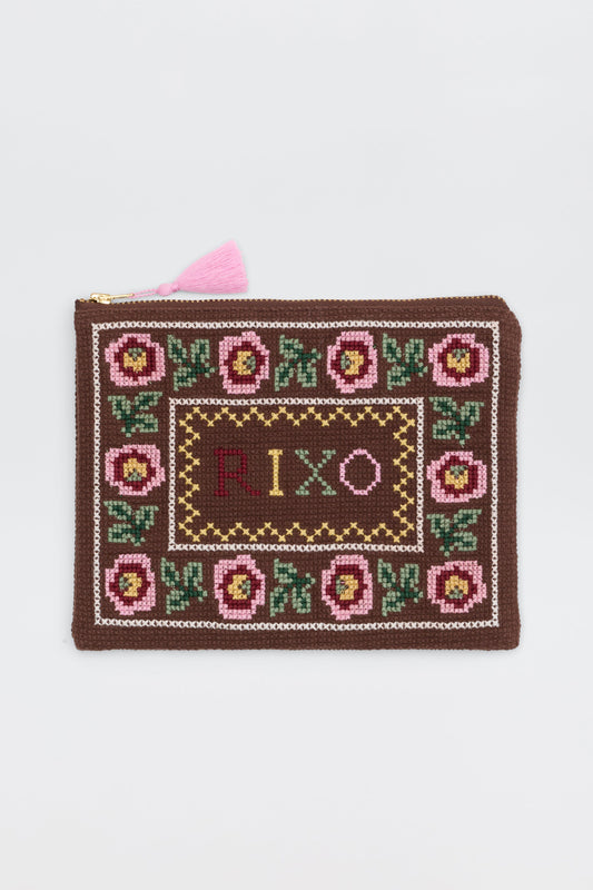 Beau  -  Rosalia Cross Stitch Embroidery Brown