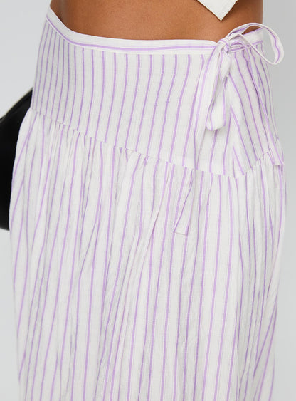 Antheia Maxi Skirt White Multi