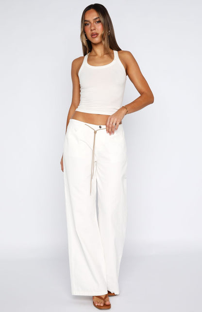 Never Really Over Pants White