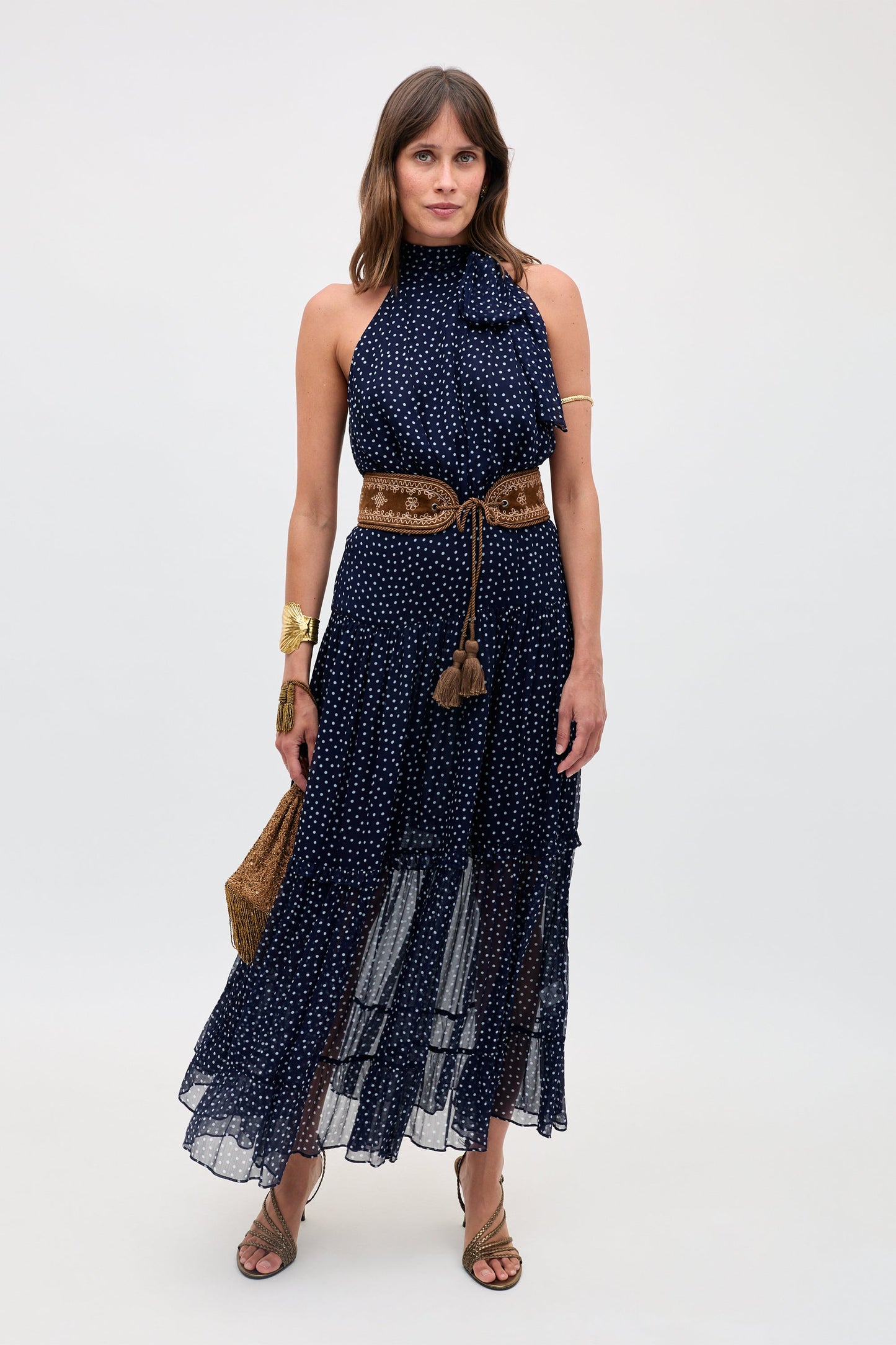 Abi - Mini Navy Polka Dot