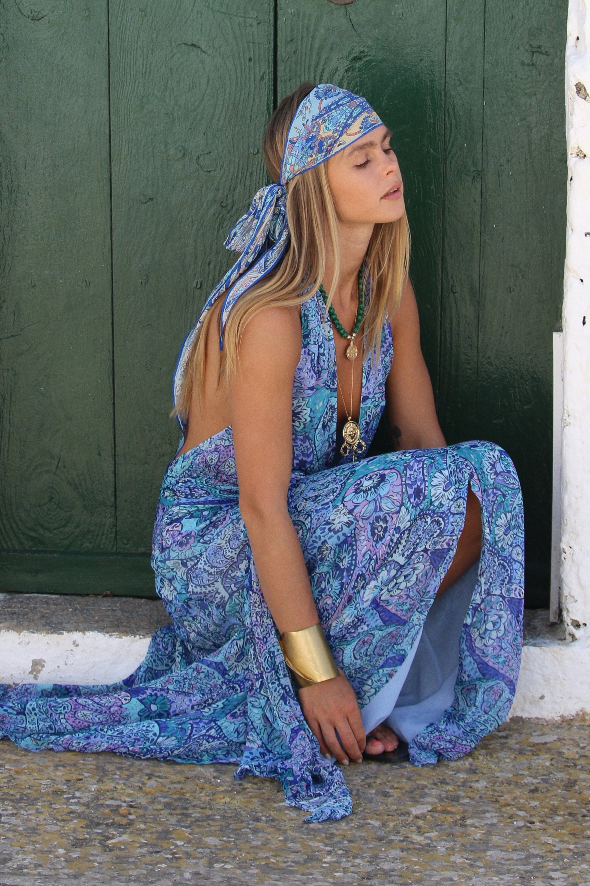 Alaina - Paisley Floral Blue
