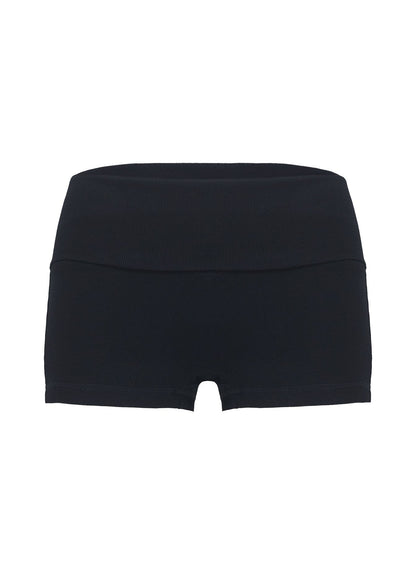 Baseline Low Rise Rib Shorts Black