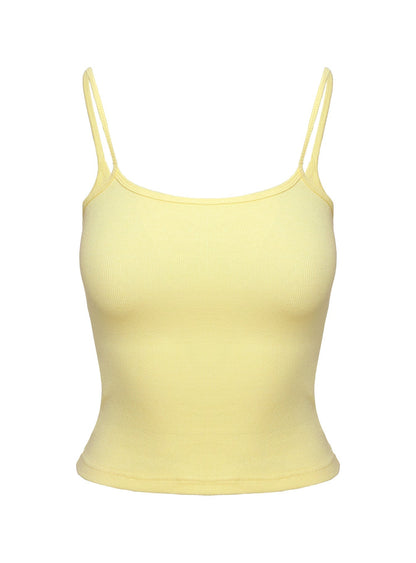 Baseline Rib Top Yellow
