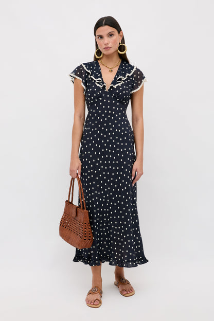 bethea dress layla dot navy