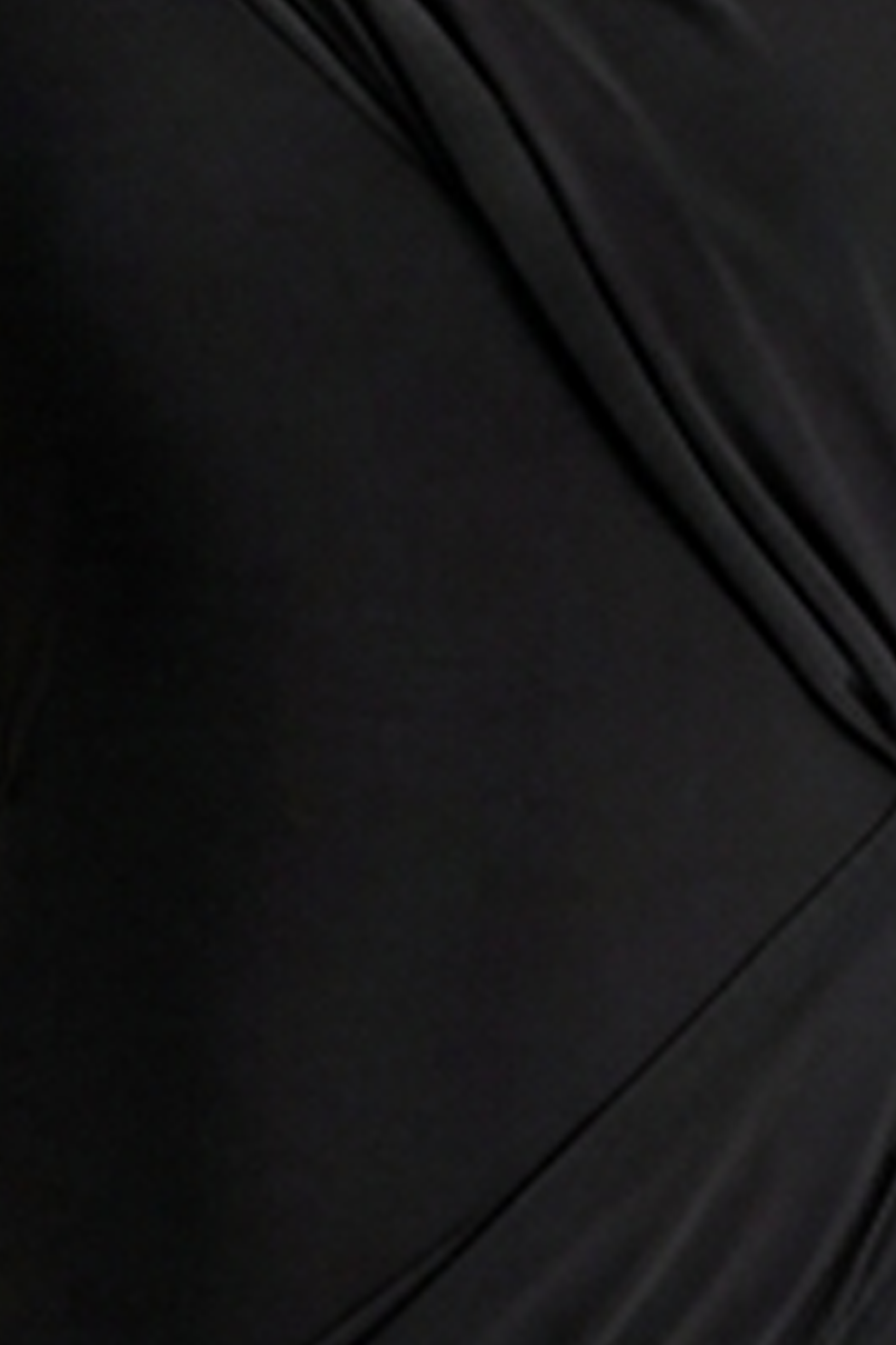 Aphra | Black High-Neck Maxi Dress With Cape-Sleeve