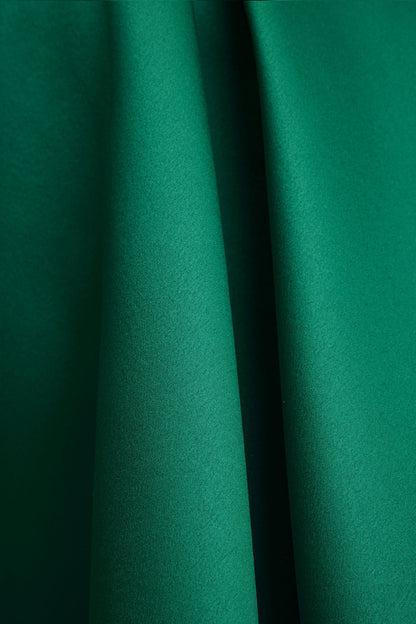 Fleur | Dark Green Satin Bandeau Mini Dress