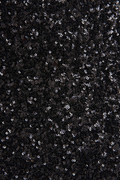 Daze | Black Sequin Bandeau Maxi Dress With Feather-Trim