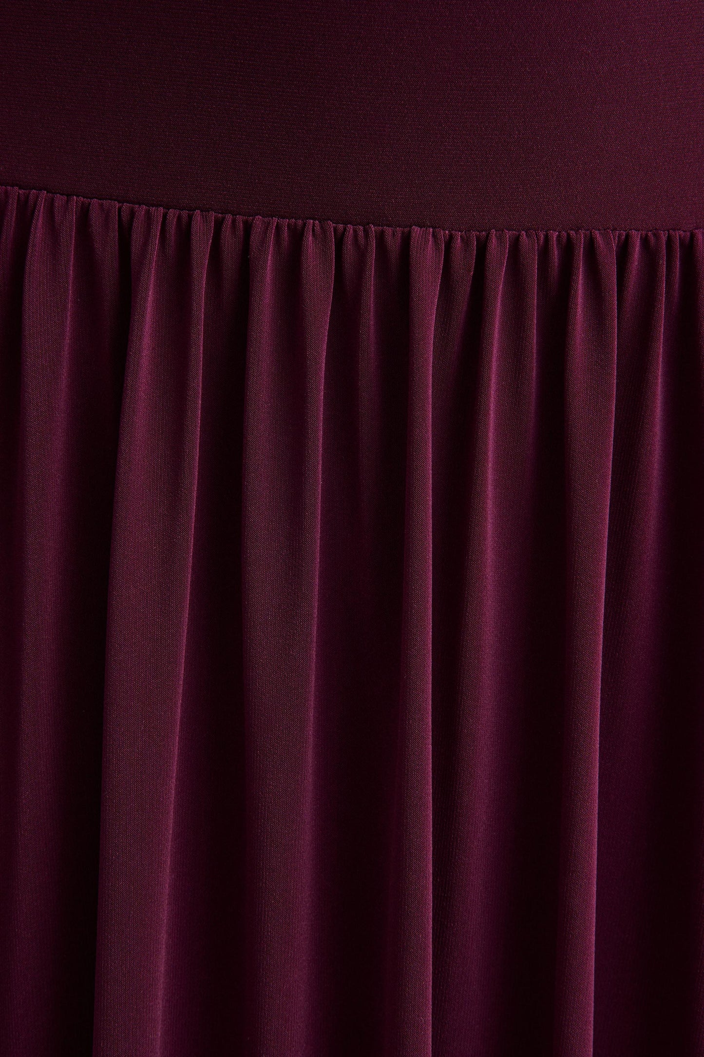 Freesia | Plum Asymmetric-Neck Maxi Dress With Scarf-Detail