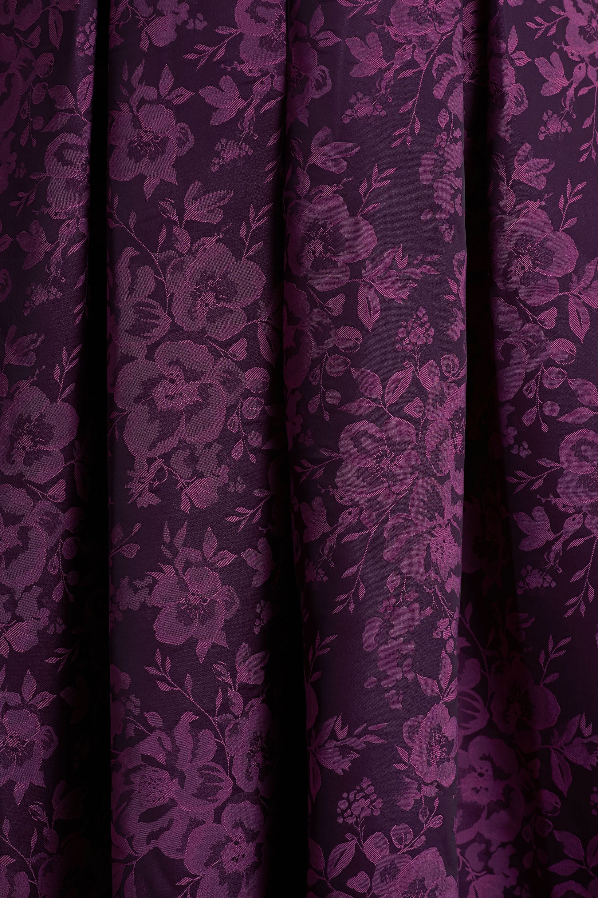 Isabeau | Purple Satin Plunge-Neck Midi Dress