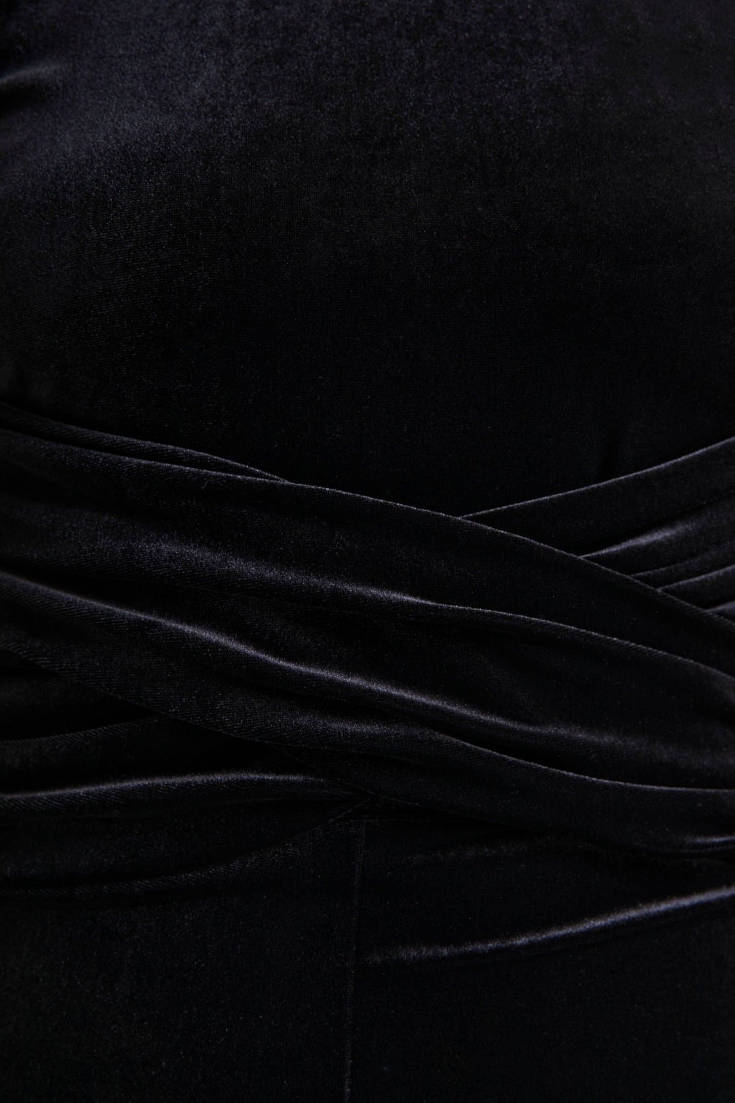 Madalina | Black High-Neck Jumpsuit With Scarf-Detail