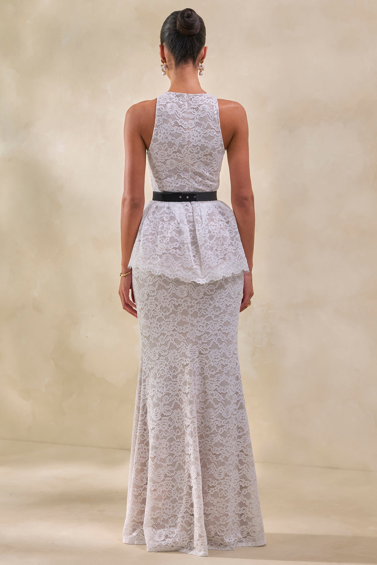 Lunisse | White Lace Maxi Skirt