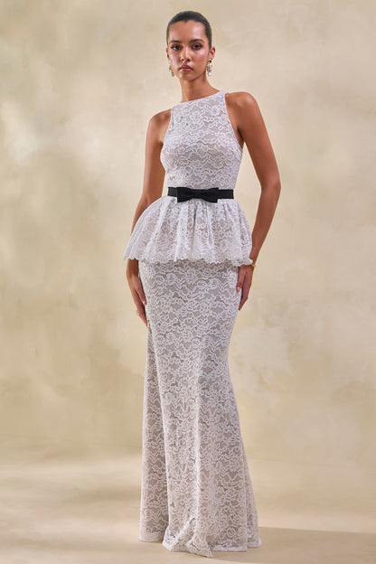 Lunisse | White Lace Maxi Skirt