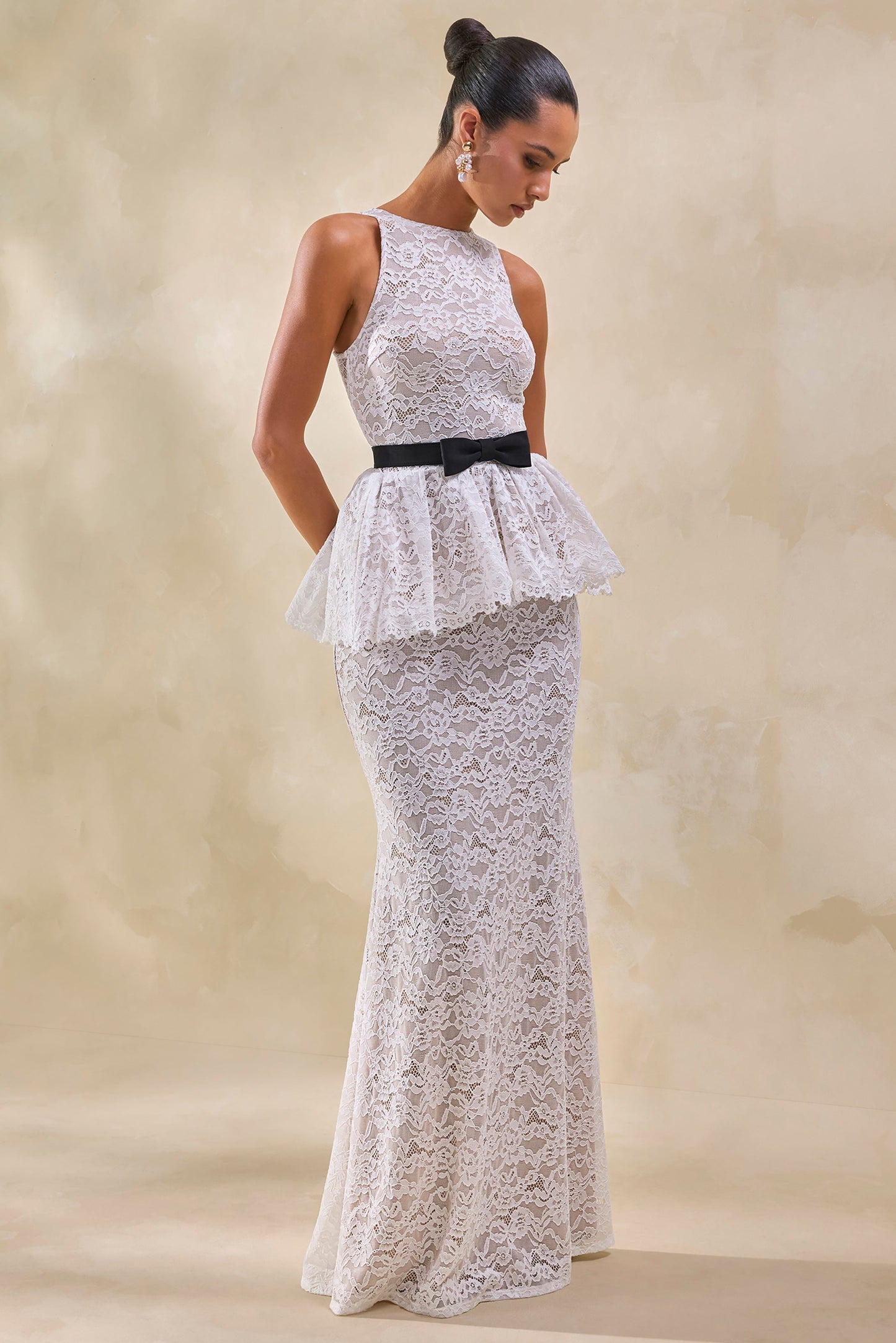 Lunisse | White Lace Maxi Skirt