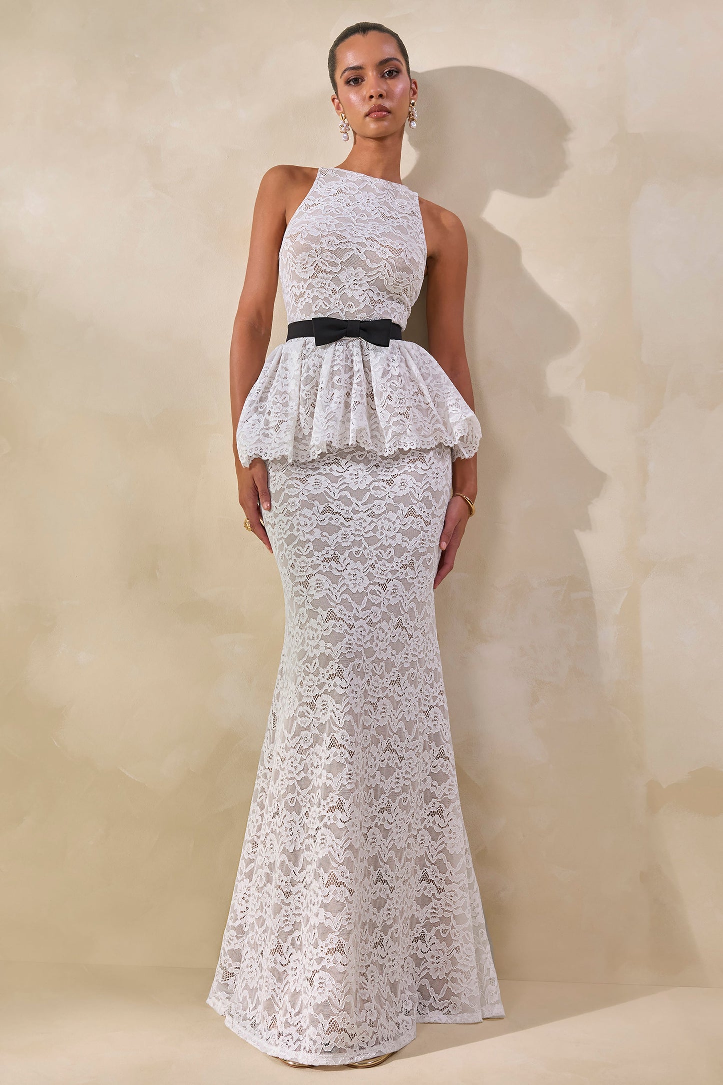 Lunisse | White Lace Maxi Skirt