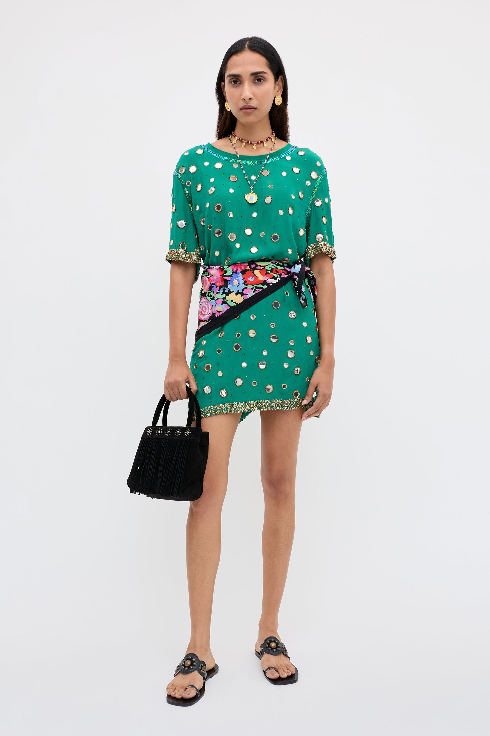 Cruz - Lume Embellishment Dark Green