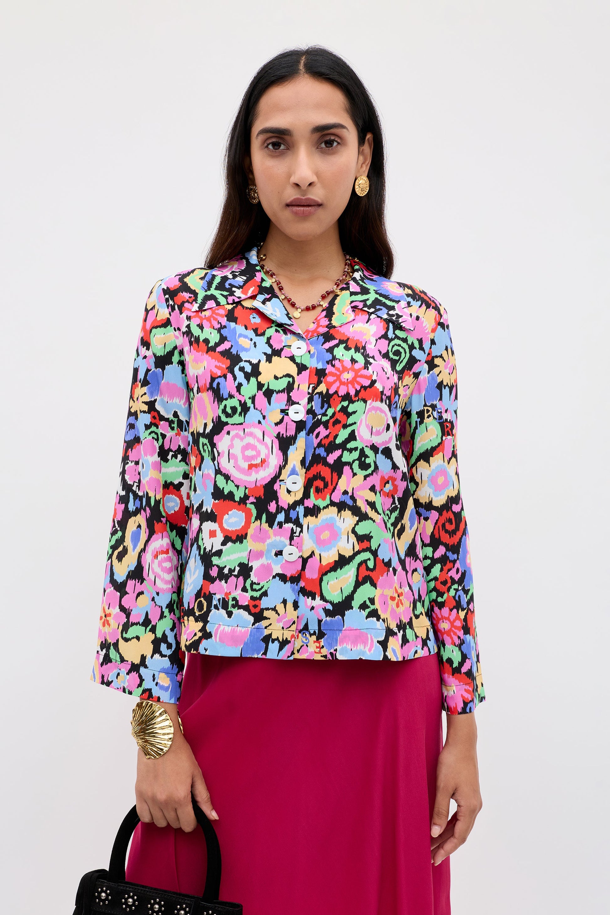 Ginette - Ikat Bloom Charcoal