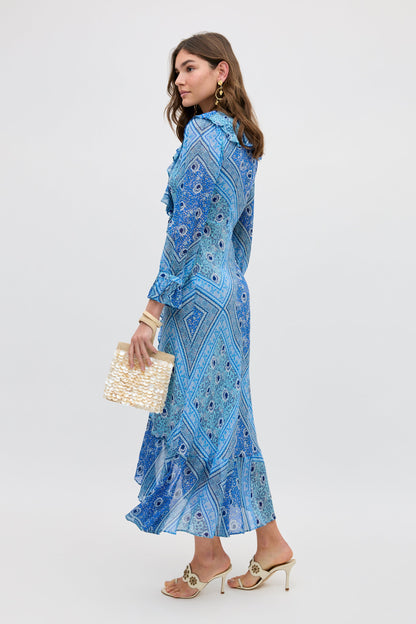 Gracye - Boho Scarf Blue