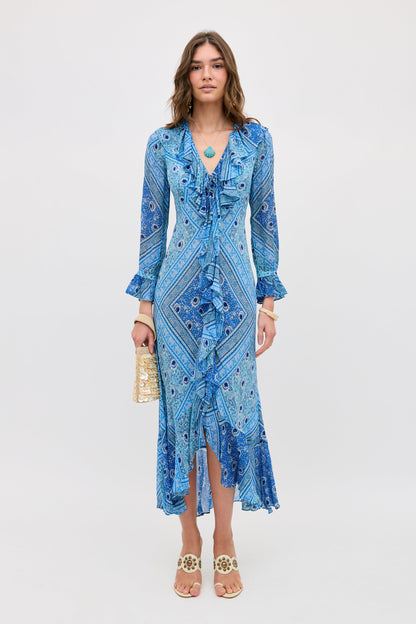 Gracye - Boho Scarf Blue