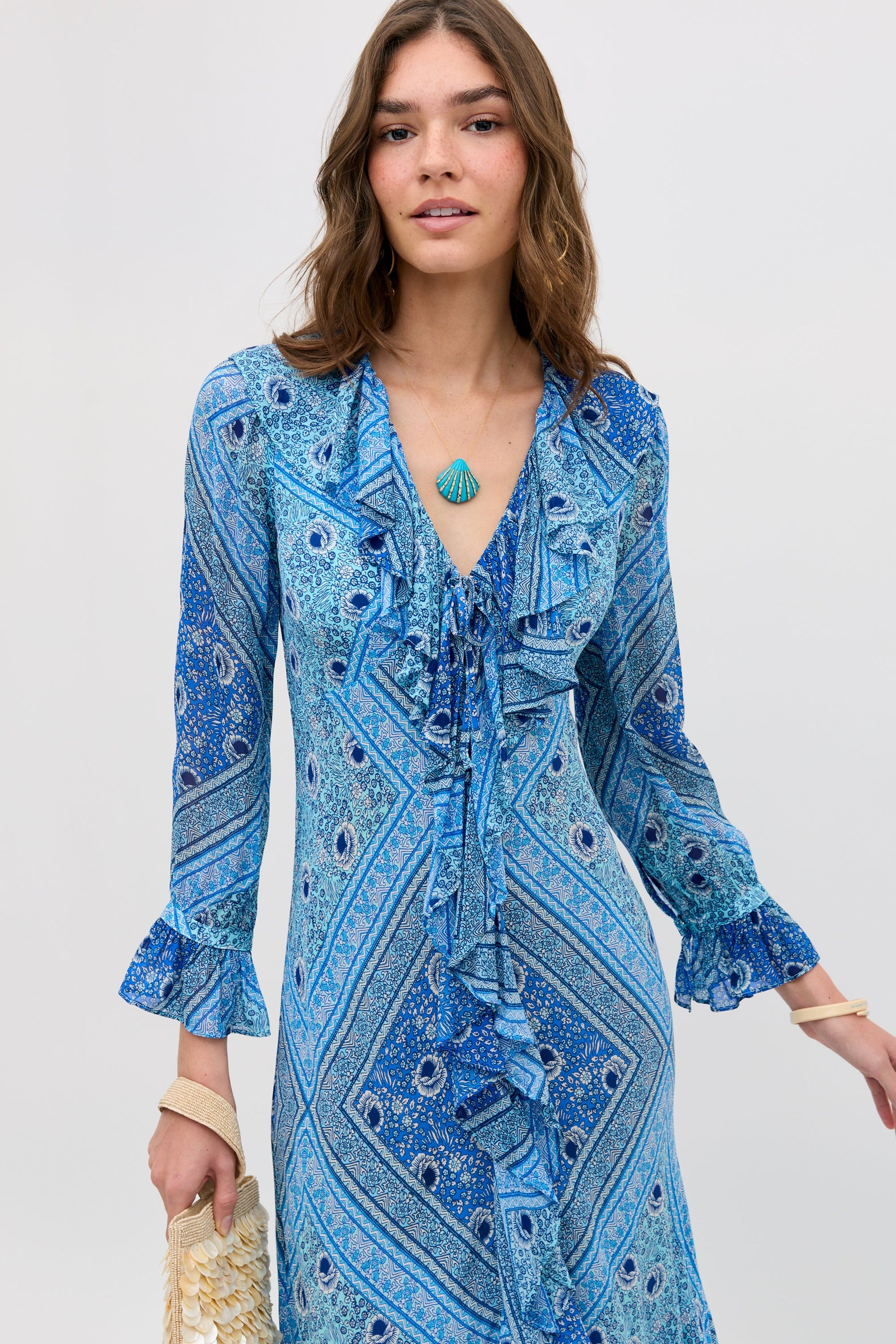 Gracye - Boho Scarf Blue