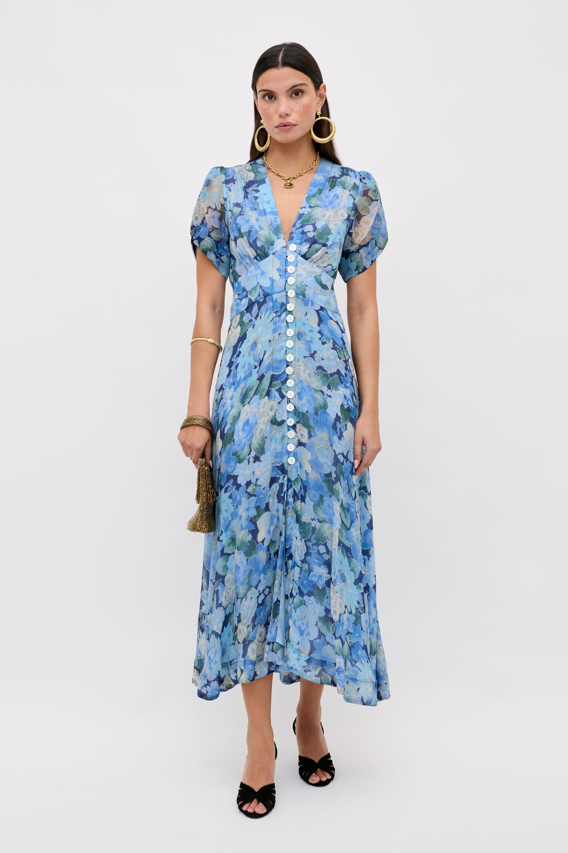 novara dress chelsea floral blue