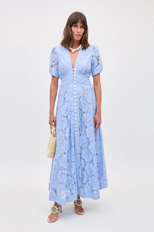 novara dress vintage blue