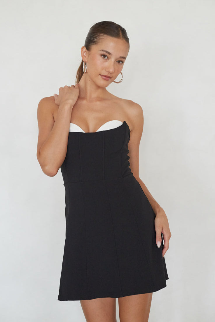 Raelynn Contrast Mini Dress