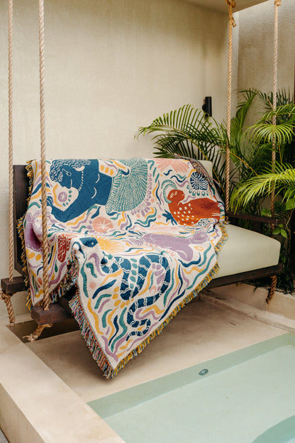 Athena Throw - Ivory