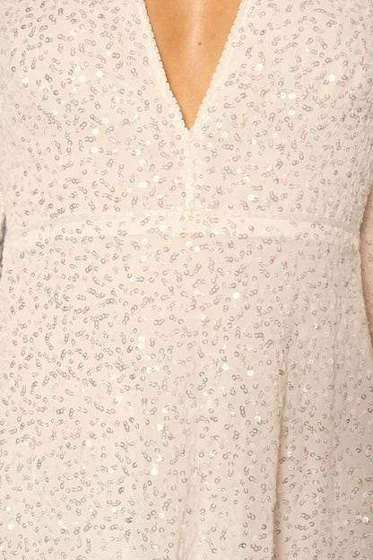 Sira - Squiggle Embellishment Ivory