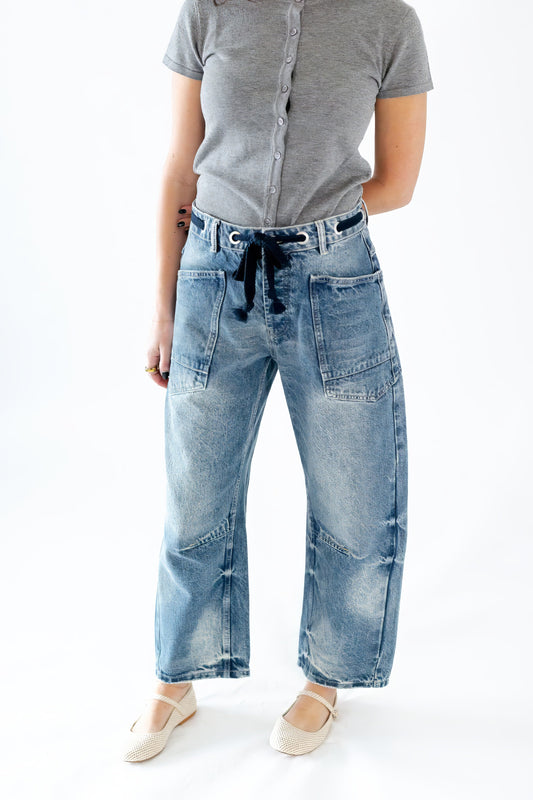 Kayla Denim Barrel Pants