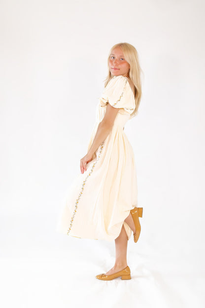 Kerrie Embroidered Cotton Dress