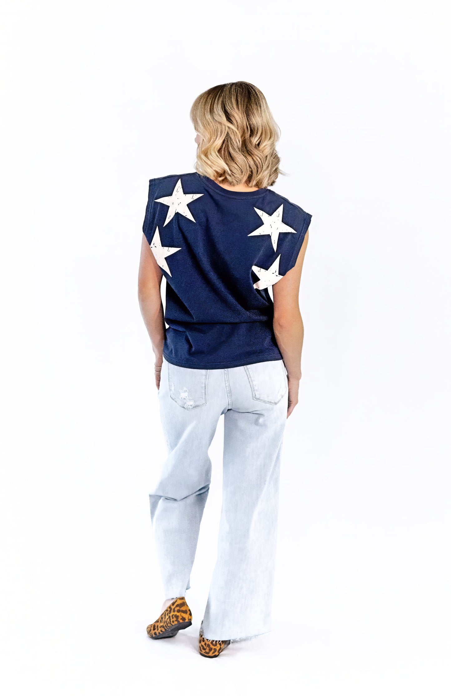 Azure Star Muscle Tee